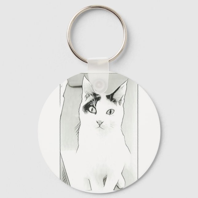 Niedlicher Cat Schlüsselanhänger (Vorderseite)