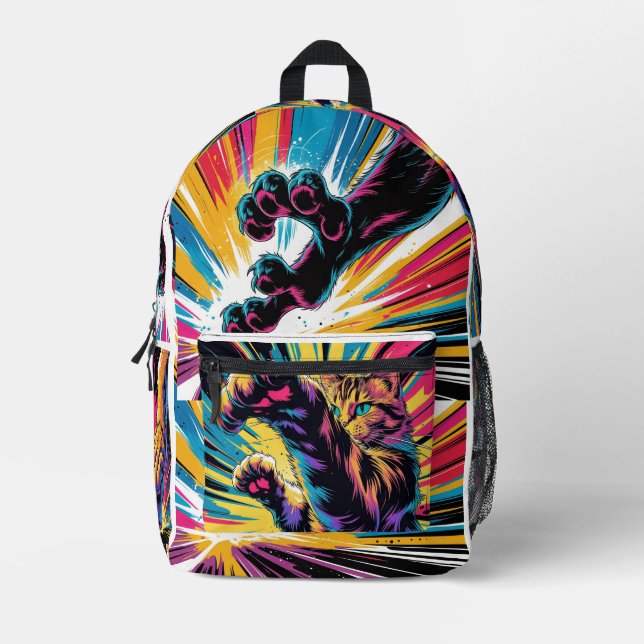 Niedlicher Cat School-Rucksack - Perfektes Geschen Bedruckter Rucksack (Vorderseite)