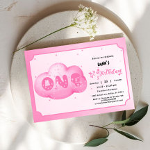 Niedlicher Cat Schriftart Wasserfarbe Rosa Wolke 1