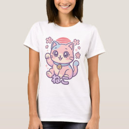 Niedlicher Cat T - Shirt | Japanisch Streetwear Ka