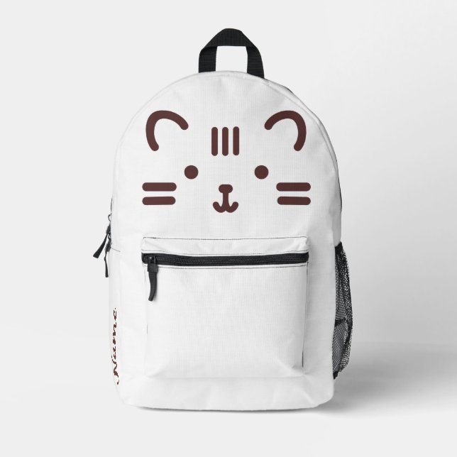 Niedlicher Chat-Rucksack - Personalisiert mit Ihre Bedruckter Rucksack (Vorderseite)
