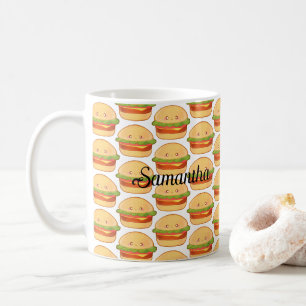 Niedlicher Cheeseburger Kaffeetasse