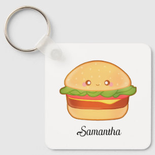 Niedlicher Cheeseburger Schlüsselanhänger