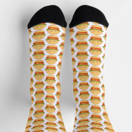 Niedlicher Cheeseburger Socken
