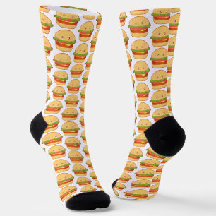 Niedlicher Cheeseburger Socken