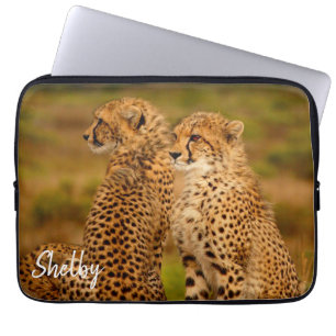 Niedlicher Cheetahs Notebook-Ärmel Laptopschutzhülle