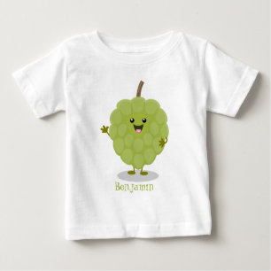 Niedlicher Cherimoya-Cartoon Baby T-shirt