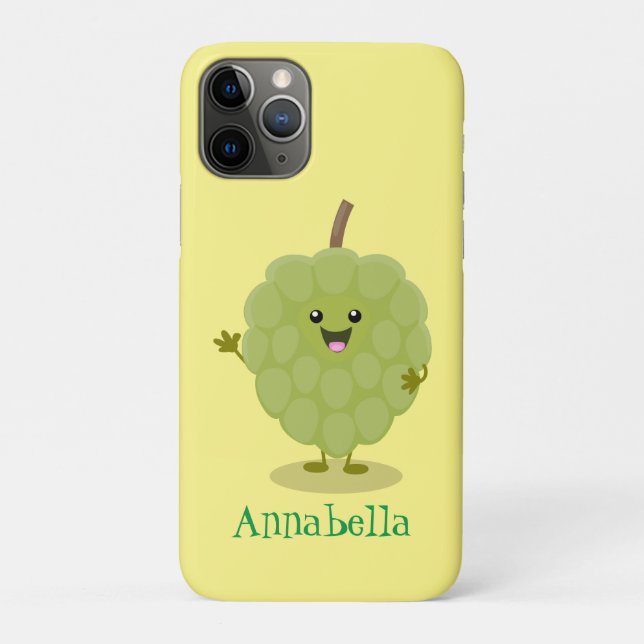 Niedlicher Cherimoya-Cartoon Case-Mate iPhone Hülle (Rückseite)