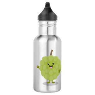 Niedlicher Cherimoya-Cartoon Edelstahlflasche