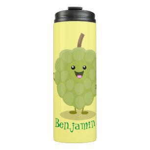 Niedlicher Cherimoya-Cartoon Thermosbecher