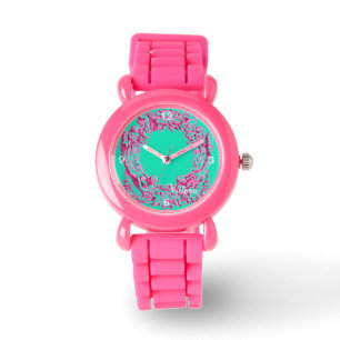 Niedlicher Cherub Vintag Kids Glitzer Riemen Armbanduhr
