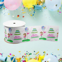 Niedlicher Chibi Girl Geburtstag Golfing Thema Geb