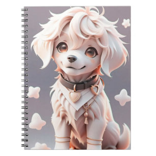 Niedlicher Chibi Golden Retriever Welppy Notizblock