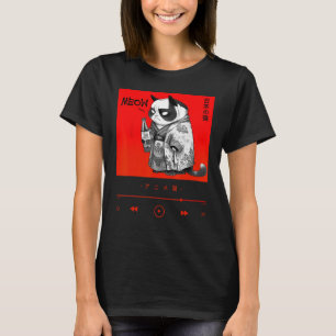 Niedlicher Chibi Neko im eleganten japanischen Kim T-Shirt
