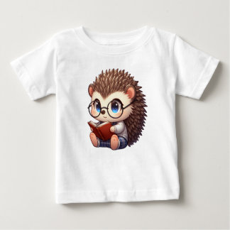 Niedlicher Chibi Reading Igel Baby T-shirt