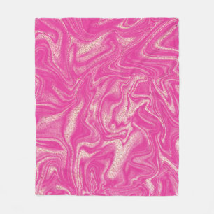 Niedlicher Chic gürtelrosa Marble Fleece Blanket
