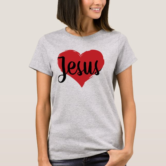 niedlicher Chic JESUS HEART | T-Shirt (Vorderseite)