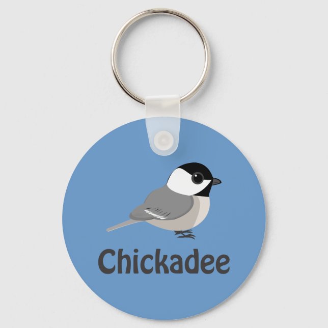 Niedlicher Chickadee Schlüsselanhänger (Vorderseite)