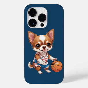 Niedlicher Chihuahua Basketballsport Case-Mate iPhone 14 Pro Hülle