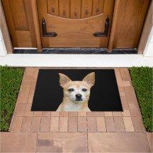 Niedlicher Chihuahua Dog Tan Black Art Pet Portrai