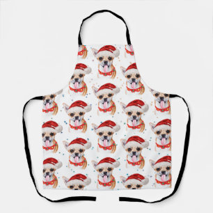 Niedlicher Chihuahua Dog Weihnachtsmuster Schürze