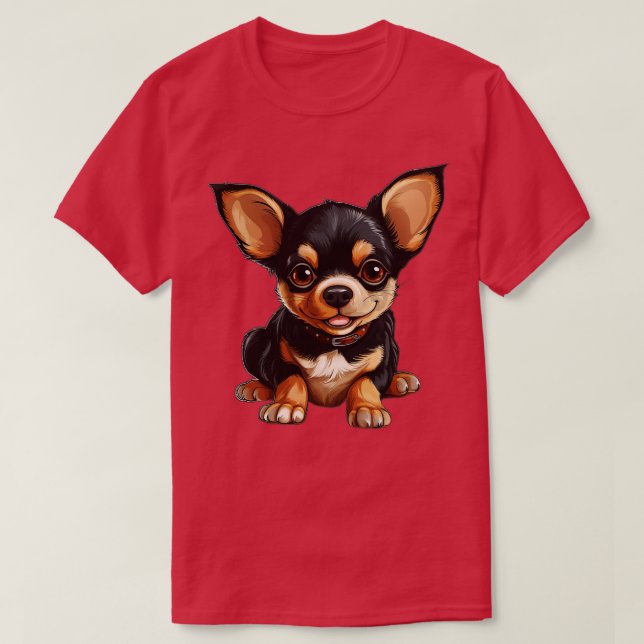 Niedlicher Chihuahua-Hund Chihuahuas 4 T-Shirt (Design vorne)