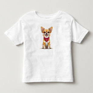 Niedlicher Chihuahua im Cartoon-Stil Kleinkind T-shirt