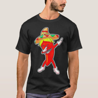 Niedlicher Chili Dabbing Pepper Mexican Hot Jalape T-Shirt
