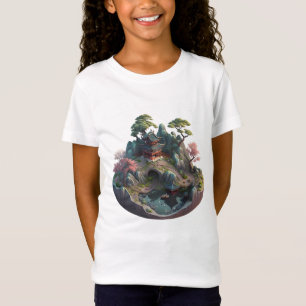 Niedlicher chinesischer Fantasy 3D Landscape Girl' T-Shirt