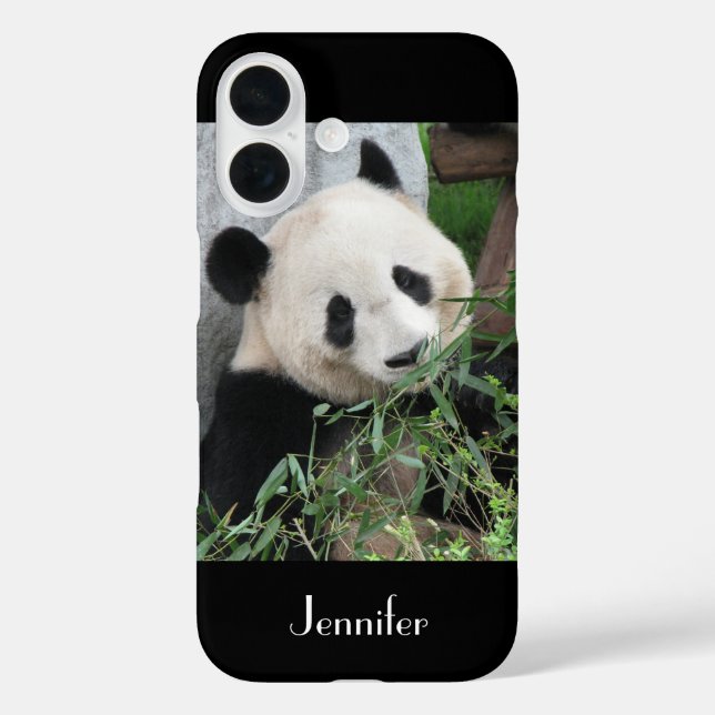 Niedlicher chinesischer Riese Panda Black Trim, In Case-Mate iPhone Hülle (Rückseite)