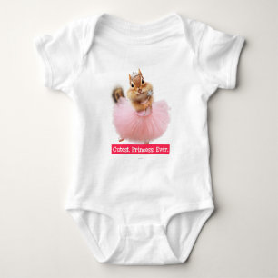 Niedlicher Chipmunk Ballerina in Tutu im Dance Stu Baby Strampler