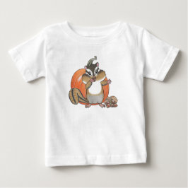 Niedlicher Chipmunk (Eichhörnchen) Pumpkin Baby T Baby T-shirt