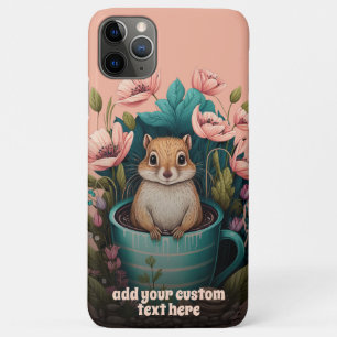 Niedlicher Chipmunk in der Cup-Wildblume Cotatteco Case-Mate iPhone Hülle
