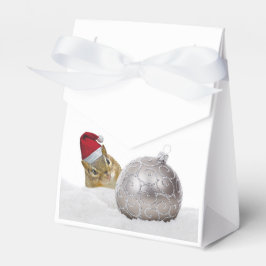 Niedlicher Chipmunk Silver und Schnee Weihnachtsfe Geschenkschachtel