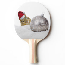 Niedlicher Chipmunk Silver und Schnee Weihnachtsfe