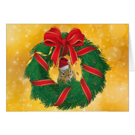 Niedlicher Chipmunk Weihnachtskranz