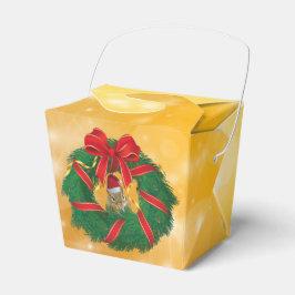 Niedlicher Chipmunk Weihnachtskranz Geschenkschachtel