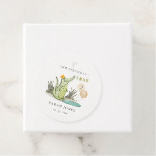 Niedlicher Chomp-Alligator im Sumpf jedes Lebensal Geschenkanhänger