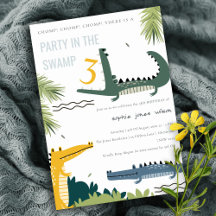 Niedlicher Chomp-Alligator Sumpf jedes Alters Kind