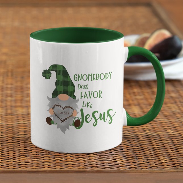 Niedlicher Christlicher Gnome St. Patrick's Day Gr Tasse (Von Creator hochgeladen)