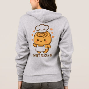 "Niedlicher Cinnamon Roll Koch - Kawaii Backdesign Hoodie