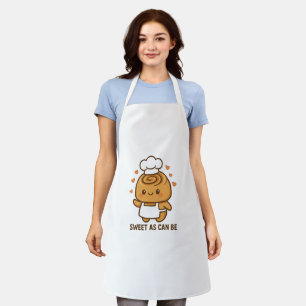 "Niedlicher Cinnamon Roll Koch - Kawaii Backdesign Schürze