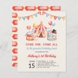 Niedlicher Circus Karneval Fiesta Erster Geburtsta