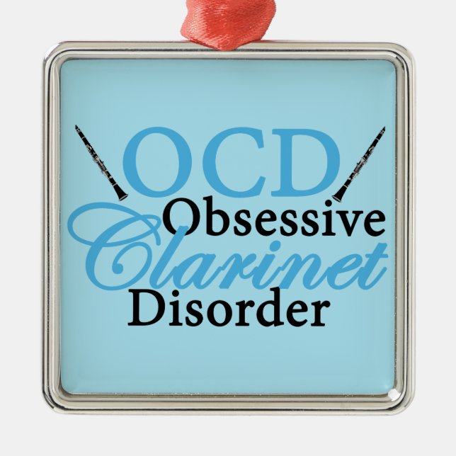 Niedlicher Clarinet Ornament Aus Metall (Vorne)