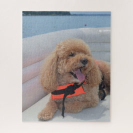 Niedlicher Cockapohund mit Lebensader Puzzle