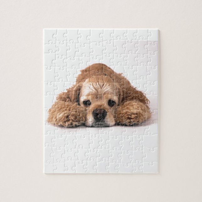 Niedlicher Cockerspaniel Puzzle (Vertikal)