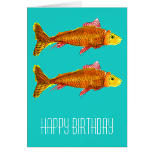 Niedlicher Comet Goldfish Pop Geburtstag
