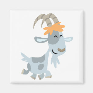 Niedlicher cooler Cartoon-Ziegen-Magnet Magnet