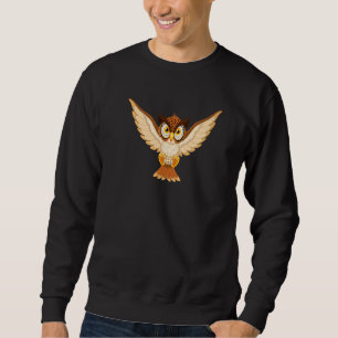 Niedlicher Cooler Vogel aus Nachtruderkugel Sweatshirt