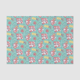 Niedlicher Corgi Cupid Bow Arrow Muster Valentinst Seidenpapier